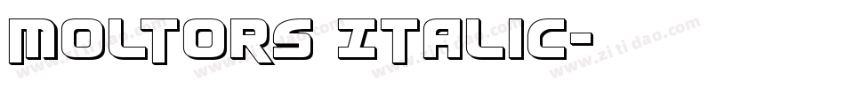 Moltors Italic字体转换
